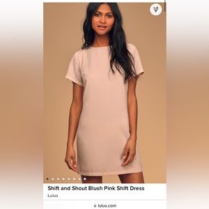 Lulus Blush Pink Shift and Shout Dress size Large